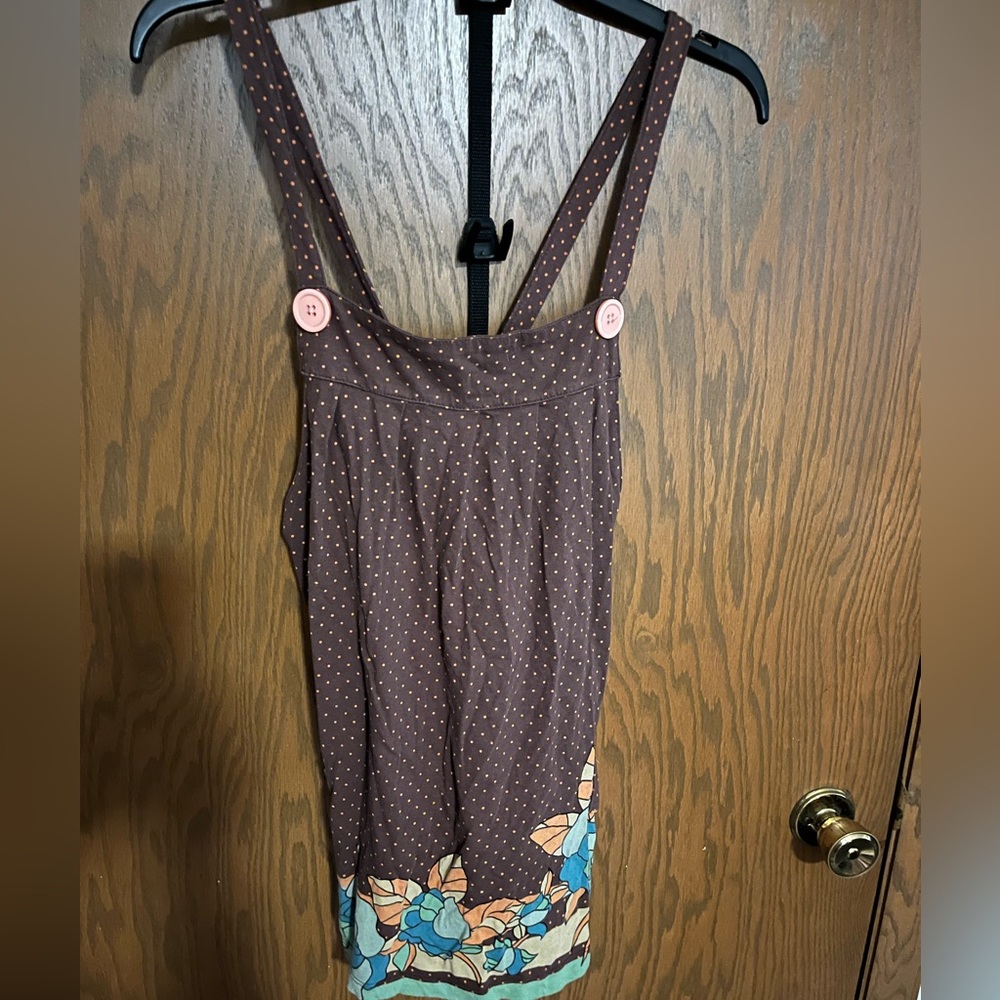 A Fine Mess Brown Boho Summer Top Large